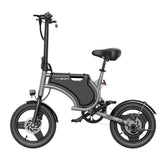 JASION JC1 Electric Bike  - Motor 250W Battery 36V5.2AH 14 Inch Wheels Mechanical Disc Brakes - Gray